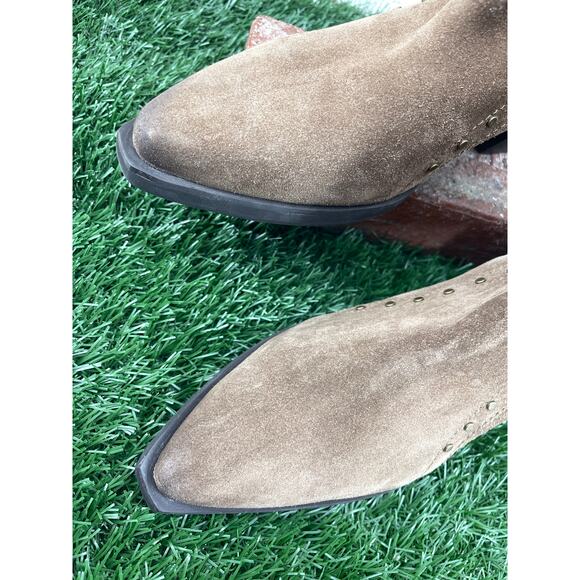 Crown Vintage Kilon Western Bootie Brown Suede Women's 8.5 Wide - Picture 5 of 6